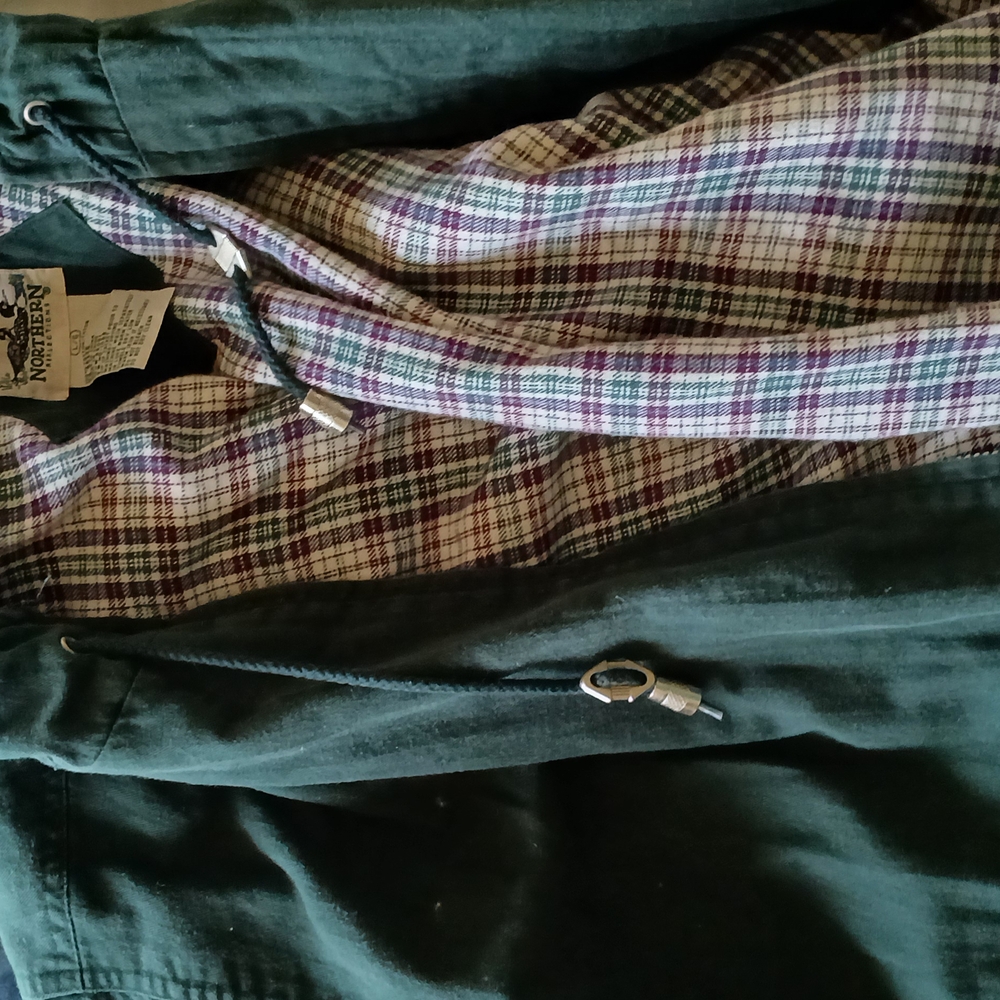 Green Plaid Lined Jacket